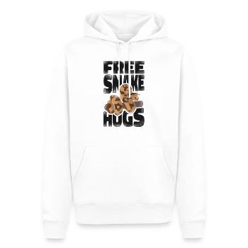 Snake Serpent Vintage Free Snake - Männer Premium Bio Hoodie - Weiß - Vorne - Nico (187cm)