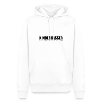 Kinderhasser ja du hast richtig gelesen - Männer Premium Bio Hoodie - Weiß - Vorne - Nico (187cm)