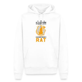 Rat Domestic Rat Rat Owner - Men’s Premium Organic Hoodie - white - Front - Nico (187cm)