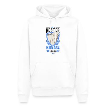 Bester Kuvasz Papa - Männer Premium Bio Hoodie - Weiß - Vorne - Nico (187cm)