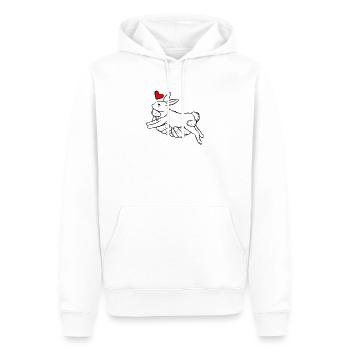 Kaninchen Liebe Lustige Hand Pflege Kaninchen Herz Cool - Männer Premium Bio Hoodie - Weiß - Vorne - Nico (187cm)