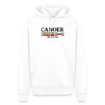 Canoe Canoeing Retro Vintage - Männer Premium Bio Hoodie - Weiß - Vorne - Nico (187cm)