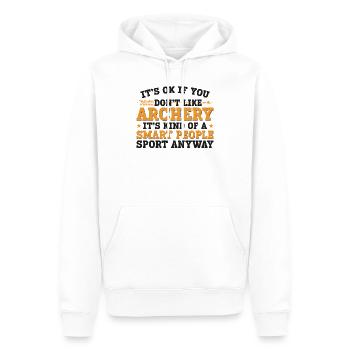 Archery Bow Archer It's Ok If You - Männer Premium Bio Hoodie - Weiß - Vorne - Nico (187cm)