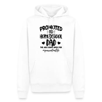 HomeSchool Dad Funny Father Home School - Men’s Premium Organic Hoodie - white - Front - Nico (187cm)