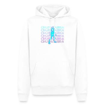 El Chupacabra Cryptids Cryptozoology Gift - Men’s Premium Organic Hoodie - white - Front - Nico (187cm)