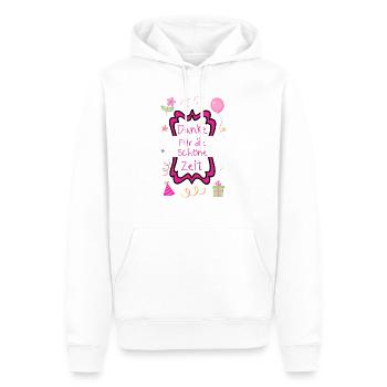Danke für die schöne Zeit - Männer Premium Bio Hoodie - Weiß - Vorne - Nico (187cm)