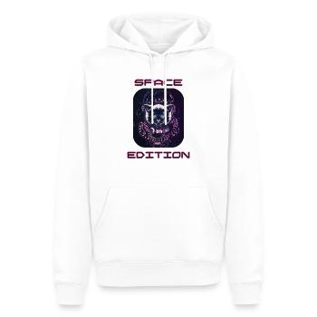 Space Cat - Männer Premium Bio Hoodie - Weiß - Vorne - Nico (187cm)