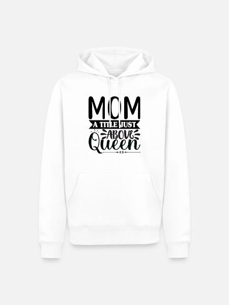 Mama Königin - Männer Premium Bio Hoodie - Weiß