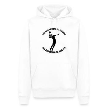 Volleyball Mutter Beachvolleyball Volleyballerin - Männer Premium Bio Hoodie - Weiß - Vorne - Nico (187cm)