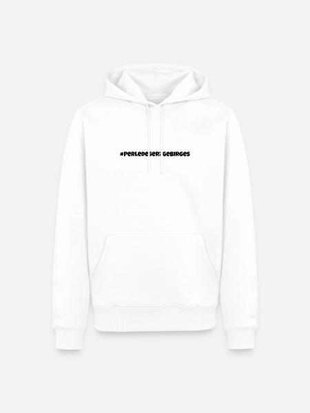 Perle des Erzgebirges - Männer Premium Bio Hoodie - Weiß