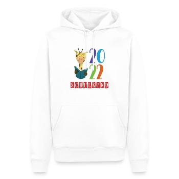 Schulkind 2022 Einschulung Giraffe Schuljahr - Männer Premium Bio Hoodie - Weiß - Vorne - Nico (187cm)
