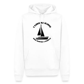 Sailing Ship Sail Sailor Captain Boat Sailing - Men’s Premium Organic Hoodie - white - Front - Nico (187cm)