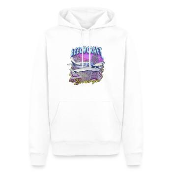 Beech Bonanza Skyline - Männer Premium Bio Hoodie - Weiß - Vorne - Nico (187cm)