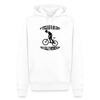 Bicycle Mountain Bike Cycling Cycling Tour Cycling - Men’s Premium Organic Hoodie - white - Front - Nico (187cm)