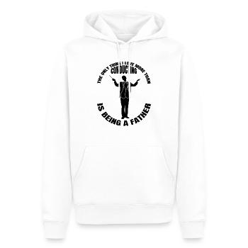 Dirigenten Papa Geschenk Dirigent Dad Musik Vater - Männer Premium Bio Hoodie - Weiß - Vorne - Nico (187cm)