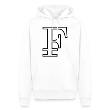 Contour franconien noir - Sweat à capuche Premium bio Homme - blanc - Devant - Nico (187cm)