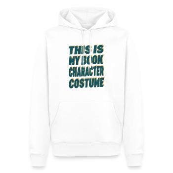 C’est mon livre Personnage Costume Drôle Halloween - Sweat à capuche Premium bio Homme - blanc - Devant - Nico (187cm)
