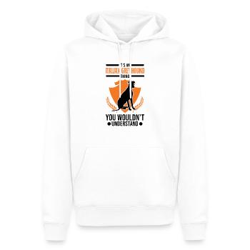 Italienischer Windhund Italienisches Windspiel - Männer Premium Bio Hoodie - Weiß - Vorne - Nico (187cm)