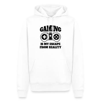 Gamer lustige Zocker Spruch Zocken Geschenk Gaming - Männer Premium Bio Hoodie - Weiß - Vorne - Nico (187cm)