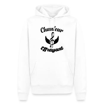 Tshirt homme Chanteur effrayant - Sweat à capuche Premium bio Homme - blanc - Devant - Nico (187cm)