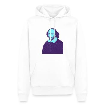 William Shakespeare - Mein Theater - Männer Premium Bio Hoodie - Weiß - Vorne - Nico (187cm)