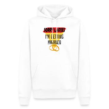 I'M GETTING MARRIED - Men’s Premium Organic Hoodie - white - Front - Nico (187cm)