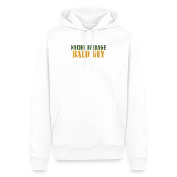 Lustiger Nacho durchschnittlicher glatzköpfiger Kerl urkomischer glatzköpfiger Mann - Männer Premium Bio Hoodie - Weiß - Vorne - Nico (187cm)
