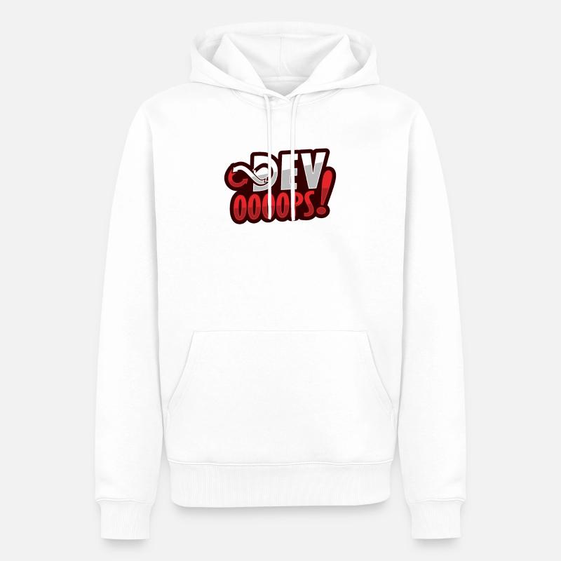 Ingénieur Devops développeur Sys-Admin - Sweat à capuche Premium bio Homme - blanc