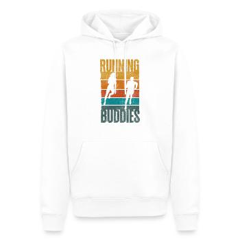 Running Runner Half Marathon - Men’s Premium Organic Hoodie - white - Front - Nico (187cm)