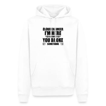 Cloud Administrator Cloud Devops - Men’s Premium Organic Hoodie - white - Front - Nico (187cm)