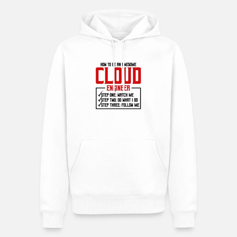 Cloud-Administrator Cloud-Devops - Männer Premium Bio Hoodie - Weiß