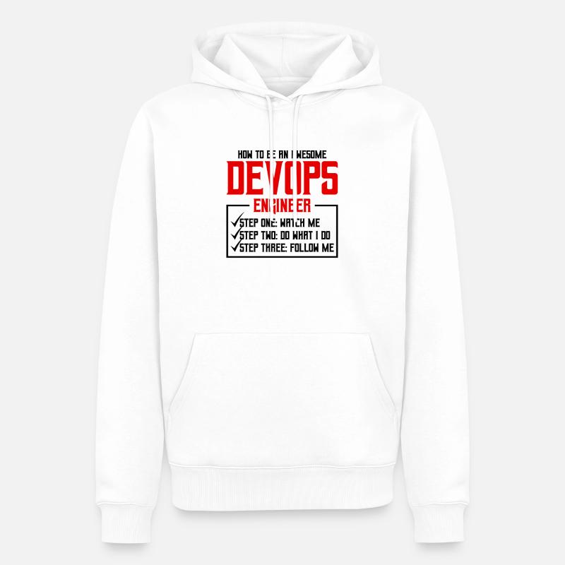 Cloud-Administrator Cloud-Devops - Männer Premium Bio Hoodie - Weiß