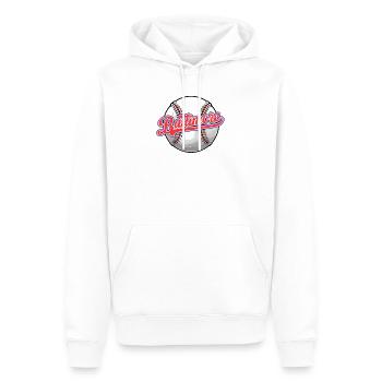 Vintage Baltimore Baseball Lover Distressed Sport - Männer Premium Bio Hoodie - Weiß - Vorne - Nico (187cm)