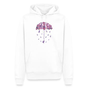 Alzheimer Krankheit Gehirn Vergessen Vergesslich - Männer Premium Bio Hoodie - Weiß - Vorne - Nico (187cm)