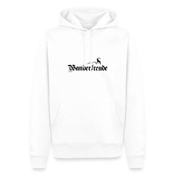 Wanderfreude Erzgebirge Wandern Berg - Männer Premium Bio Hoodie - Weiß - Vorne - Nico (187cm)