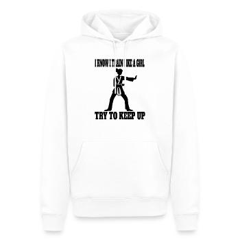 Hapkido Filles Judo Aikido Karaté Femme Arts Martiaux - Sweat à capuche Premium bio Homme - blanc - Devant - Nico (187cm)