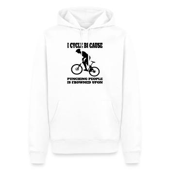 Mountain Bike Bike Cycling Cycling Tour Cycling - Men’s Premium Organic Hoodie - white - Front - Nico (187cm)