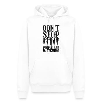 Running Runner Half Marathon - Men’s Premium Organic Hoodie - white - Front - Nico (187cm)