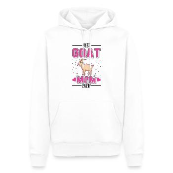 Best Goat Mom Ever Ziegen Mama Ziege - Men’s Premium Organic Hoodie - white - Front - Nico (187cm)