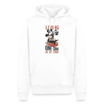 Cruise Ship Vacation Living Life - Männer Premium Bio Hoodie - Weiß - Vorne - Nico (187cm)