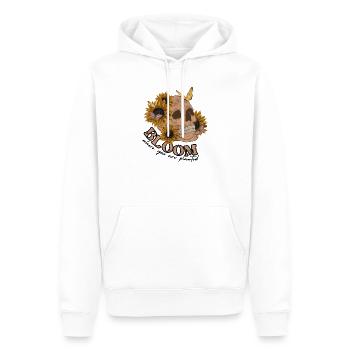 bloom where you are planted Regenbogen Blühen - Männer Premium Bio Hoodie - Weiß - Vorne - Nico (187cm)