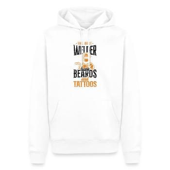 Soudage Soudeur Vintage Le Meilleur - Sweat à capuche Premium bio Homme - blanc - Devant - Nico (187cm)