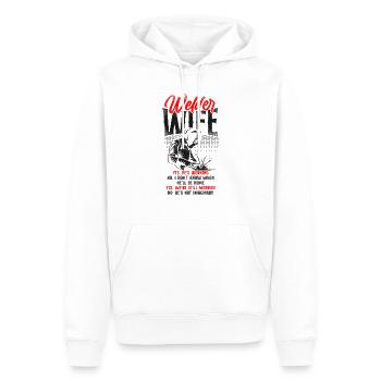 Welder Welding Wife Vintage Welder - Männer Premium Bio Hoodie - Weiß - Vorne - Nico (187cm)