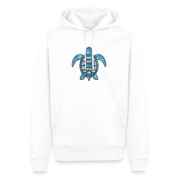 Mandala Schildkröte Geometrisches Muster Kunst - Männer Premium Bio Hoodie - Weiß - Vorne - Nico (187cm)