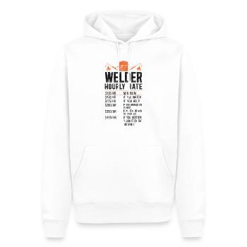 Welder Welding Vintage Welder - Männer Premium Bio Hoodie - Weiß - Vorne - Nico (187cm)