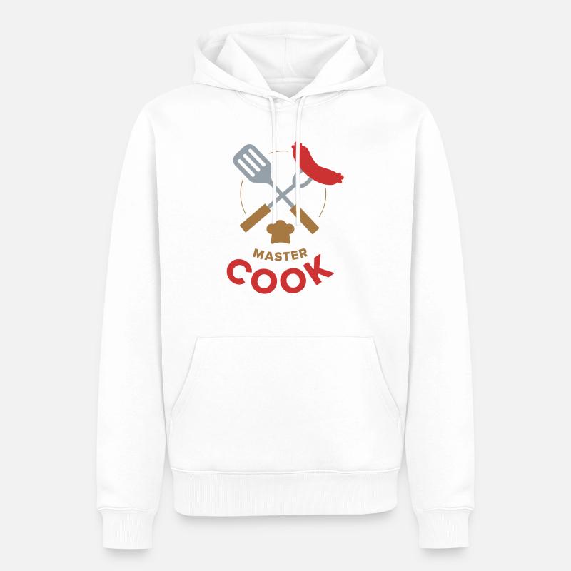 Maître cuisinier - Sweat à capuche Premium bio Homme - blanc