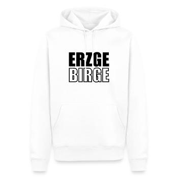 Erzgebirge meine Heimat - Männer Premium Bio Hoodie - Weiß - Vorne - Nico (187cm)