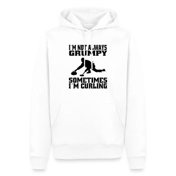Curling Stone Curling Stone Gift Curl Curler - Sweat à capuche Premium bio Homme - blanc - Devant - Nico (187cm)