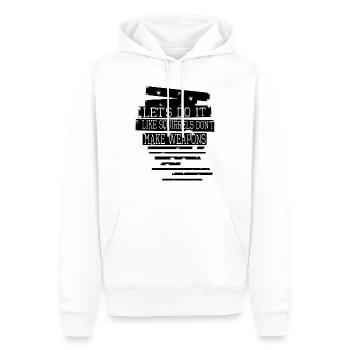 heart present idea happy birthday present - Männer Premium Bio Hoodie - Weiß - Vorne - Nico (187cm)