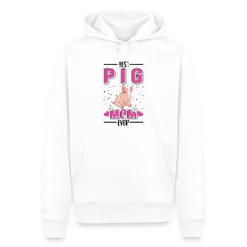 Best Pig Mom Ever Schweine Mama - Männer Premium Bio Hoodie - Weiß - Vorne - Nico (187cm)